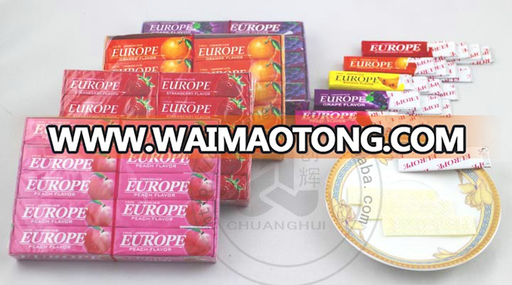 Fruity Flavors 5 sticks Europe Chewing gum